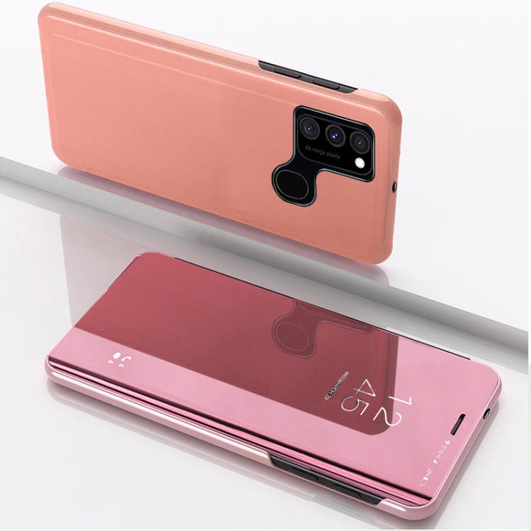 For Samsung Galaxy M31 / M21 / M30S Plated Mirror Horizontal Flip Leather Case with Holder, For Samsung Galaxy M31, For Galaxy M31