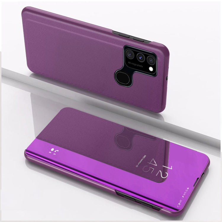 For Samsung Galaxy M31 / M21 / M30S Plated Mirror Horizontal Flip Leather Case with Holder, For Samsung Galaxy M31, For Galaxy M31