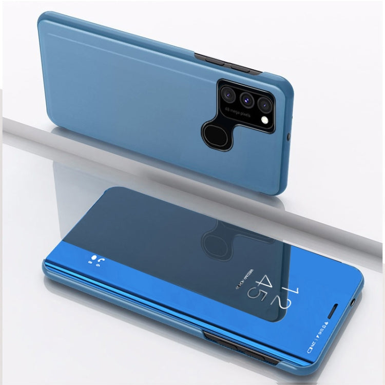 For Samsung Galaxy M31 / M21 / M30S Plated Mirror Horizontal Flip Leather Case with Holder, For Samsung Galaxy M31, For Galaxy M31