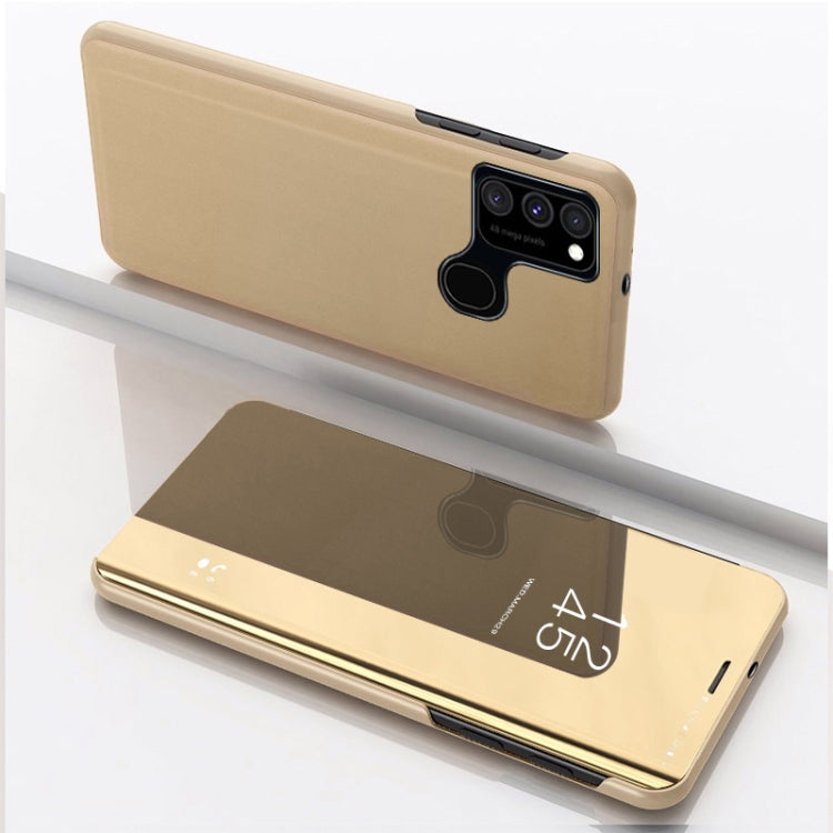 For Samsung Galaxy M31 / M21 / M30S Plated Mirror Horizontal Flip Leather Case with Holder, For Samsung Galaxy M31, For Galaxy M31