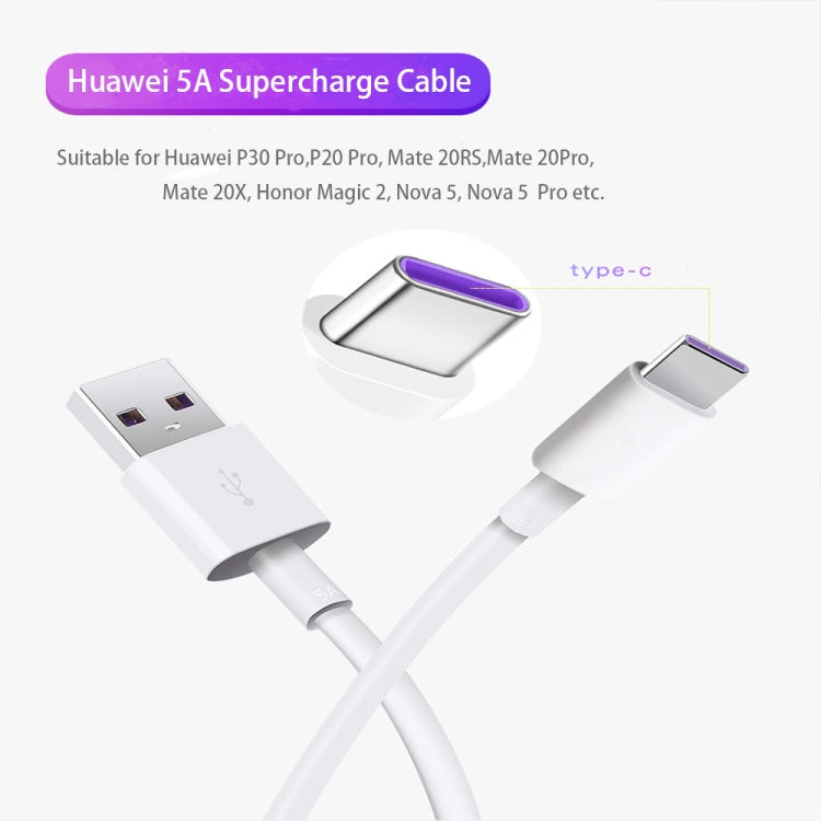 5A USB to USB-C / Type-C Mobile Phone Tablet PC Universal Super Fast Charging Data Cable, 1m, 1.5m