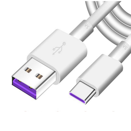 5A USB to USB-C / Type-C Mobile Phone Tablet PC Universal Super Fast Charging Data Cable, 1m, 1.5m