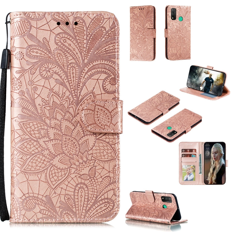 Lace Flower Embossing Pattern Horizontal Flip Leather Case , with Holder & Card Slots & Wallet & Photo Frame & Lanyard, For Huawei P Smart 2020, For Huawei Y5P / Honor 9S, For Huawei Y6P, For Huawei Y7P / P40 Lite, For Huawei Honor X10                 ...