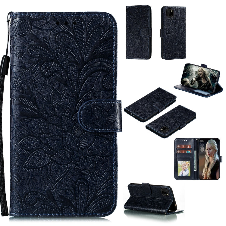 Lace Flower Embossing Pattern Horizontal Flip Leather Case , with Holder & Card Slots & Wallet & Photo Frame & Lanyard, For Huawei P Smart 2020, For Huawei Y5P / Honor 9S, For Huawei Y6P, For Huawei Y7P / P40 Lite, For Huawei Honor X10                 ...