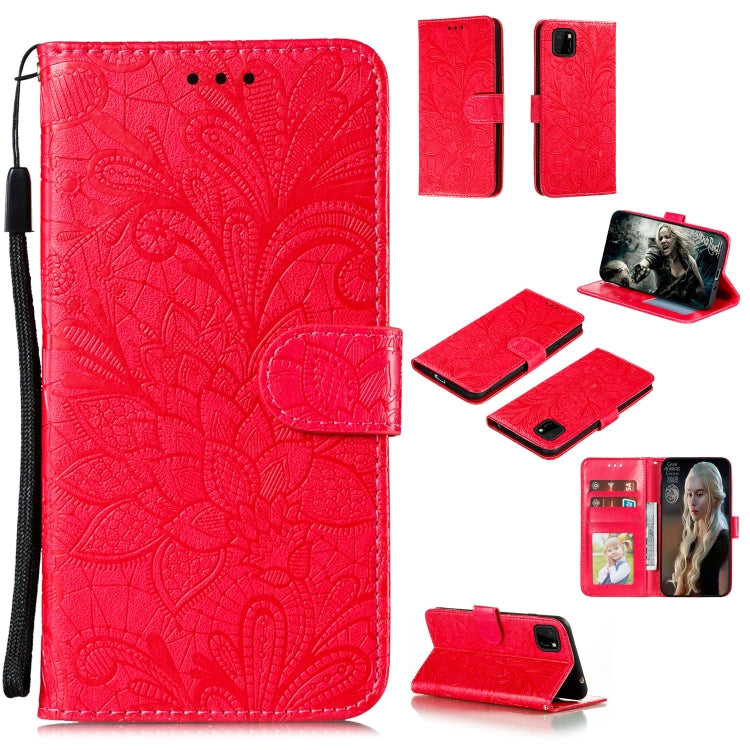 Lace Flower Embossing Pattern Horizontal Flip Leather Case , with Holder & Card Slots & Wallet & Photo Frame & Lanyard, For Huawei P Smart 2020, For Huawei Y5P / Honor 9S, For Huawei Y6P, For Huawei Y7P / P40 Lite, For Huawei Honor X10                 ...