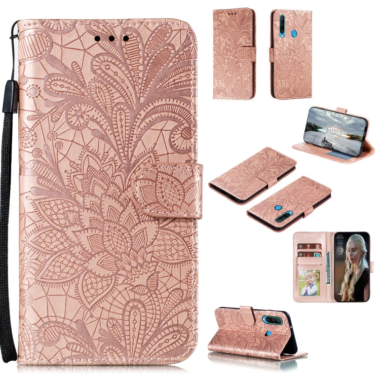 Lace Flower Embossing Pattern Horizontal Flip Leather Case , with Holder & Card Slots & Wallet & Photo Frame & Lanyard, For Huawei P Smart 2020, For Huawei Y5P / Honor 9S, For Huawei Y6P, For Huawei Y7P / P40 Lite, For Huawei Honor X10                 ...