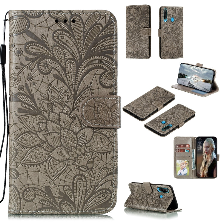 Lace Flower Embossing Pattern Horizontal Flip Leather Case , with Holder & Card Slots & Wallet & Photo Frame & Lanyard, For Huawei P Smart 2020, For Huawei Y5P / Honor 9S, For Huawei Y6P, For Huawei Y7P / P40 Lite, For Huawei Honor X10                 ...