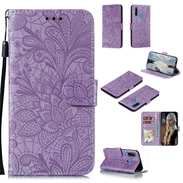 Lace Flower Embossing Pattern Horizontal Flip Leather Case , with Holder & Card Slots & Wallet & Photo Frame & Lanyard, For Huawei P Smart 2020, For Huawei Y5P / Honor 9S, For Huawei Y6P, For Huawei Y7P / P40 Lite, For Huawei Honor X10                 ...