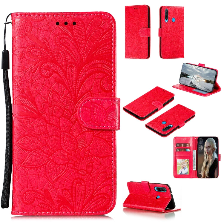 Lace Flower Embossing Pattern Horizontal Flip Leather Case , with Holder & Card Slots & Wallet & Photo Frame & Lanyard, For Huawei P Smart 2020, For Huawei Y5P / Honor 9S, For Huawei Y6P, For Huawei Y7P / P40 Lite, For Huawei Honor X10                 ...