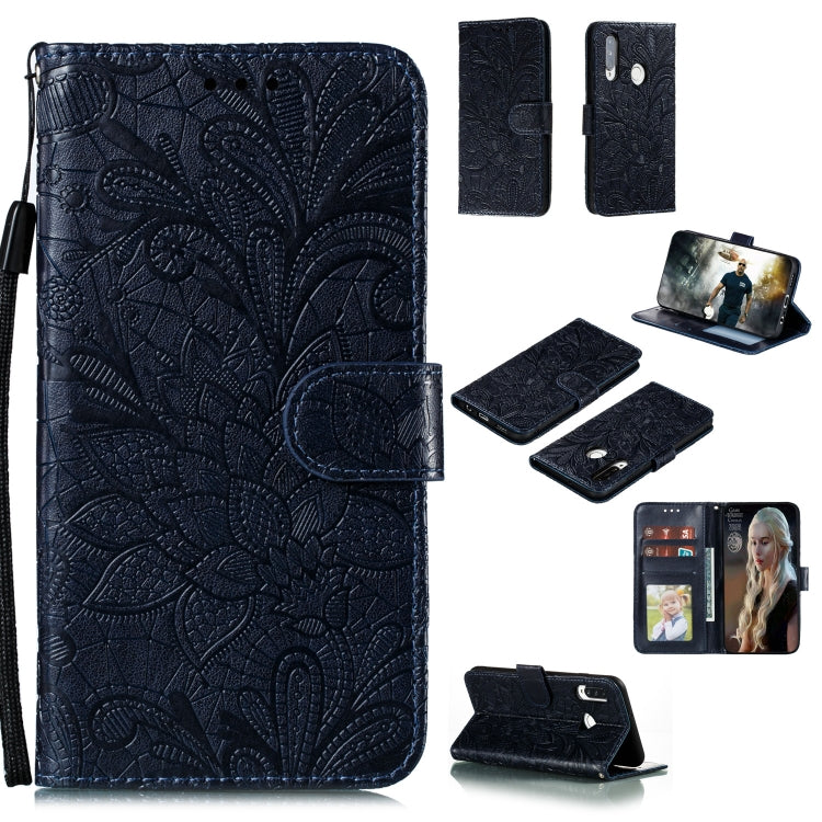 Lace Flower Embossing Pattern Horizontal Flip Leather Case , with Holder & Card Slots & Wallet & Photo Frame & Lanyard, For Huawei P Smart 2020, For Huawei Y5P / Honor 9S, For Huawei Y6P, For Huawei Y7P / P40 Lite, For Huawei Honor X10                 ...
