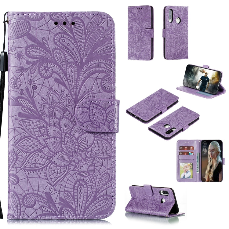 Lace Flower Embossing Pattern Horizontal Flip Leather Case , with Holder & Card Slots & Wallet & Photo Frame & Lanyard, For Huawei P Smart 2020, For Huawei Y5P / Honor 9S, For Huawei Y6P, For Huawei Y7P / P40 Lite, For Huawei Honor X10                 ...