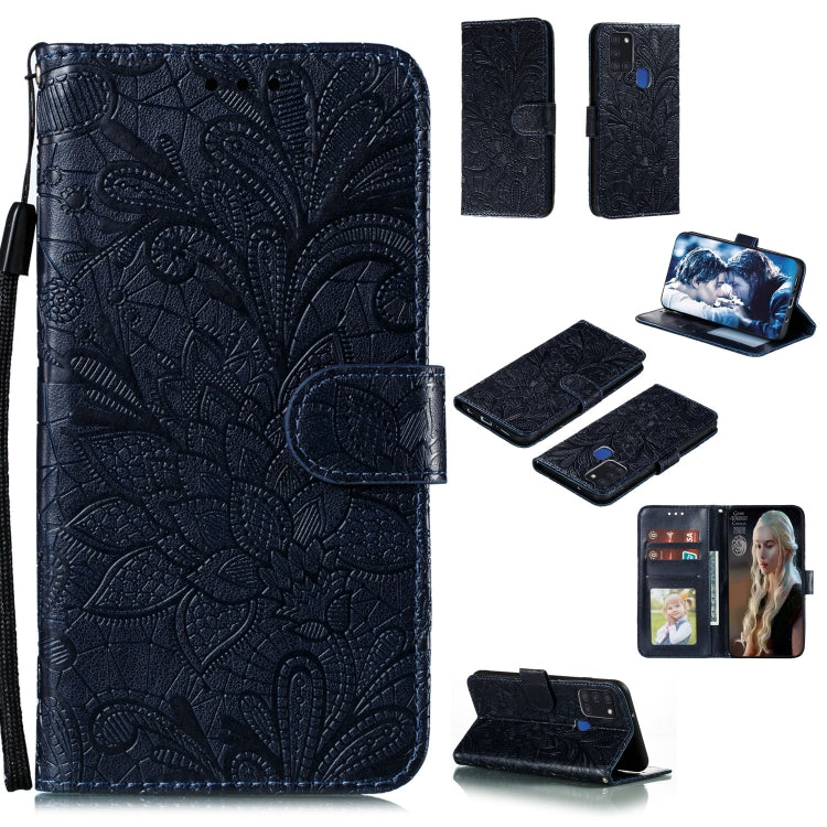 Lace Flower Embossing Pattern Horizontal Flip Leather Case , with Holder & Card Slots & Wallet & Photo Frame & Lanyard, For Huawei P Smart 2020, For Huawei Y5P / Honor 9S, For Huawei Y6P, For Huawei Y7P / P40 Lite, For Huawei Honor X10                 ...