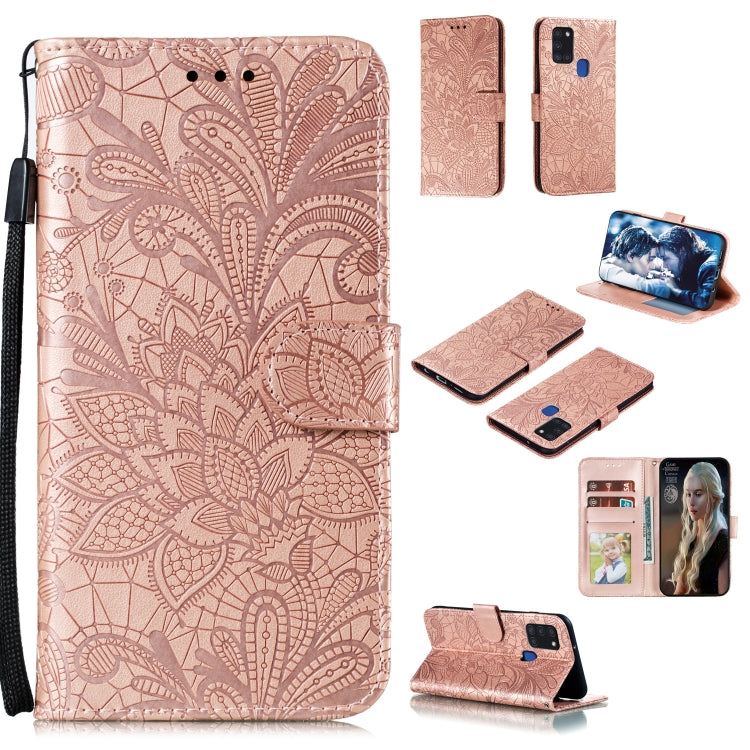 Lace Flower Embossing Pattern Horizontal Flip Leather Case , with Holder & Card Slots & Wallet & Photo Frame & Lanyard, For Huawei P Smart 2020, For Huawei Y5P / Honor 9S, For Huawei Y6P, For Huawei Y7P / P40 Lite, For Huawei Honor X10                 ...