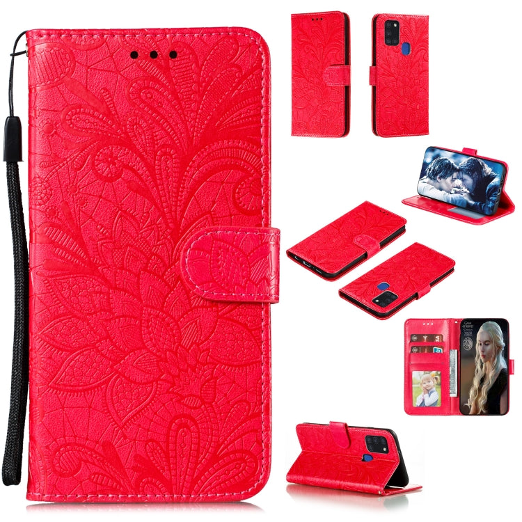 Lace Flower Embossing Pattern Horizontal Flip Leather Case , with Holder & Card Slots & Wallet & Photo Frame & Lanyard, For Huawei P Smart 2020, For Huawei Y5P / Honor 9S, For Huawei Y6P, For Huawei Y7P / P40 Lite, For Huawei Honor X10                 ...