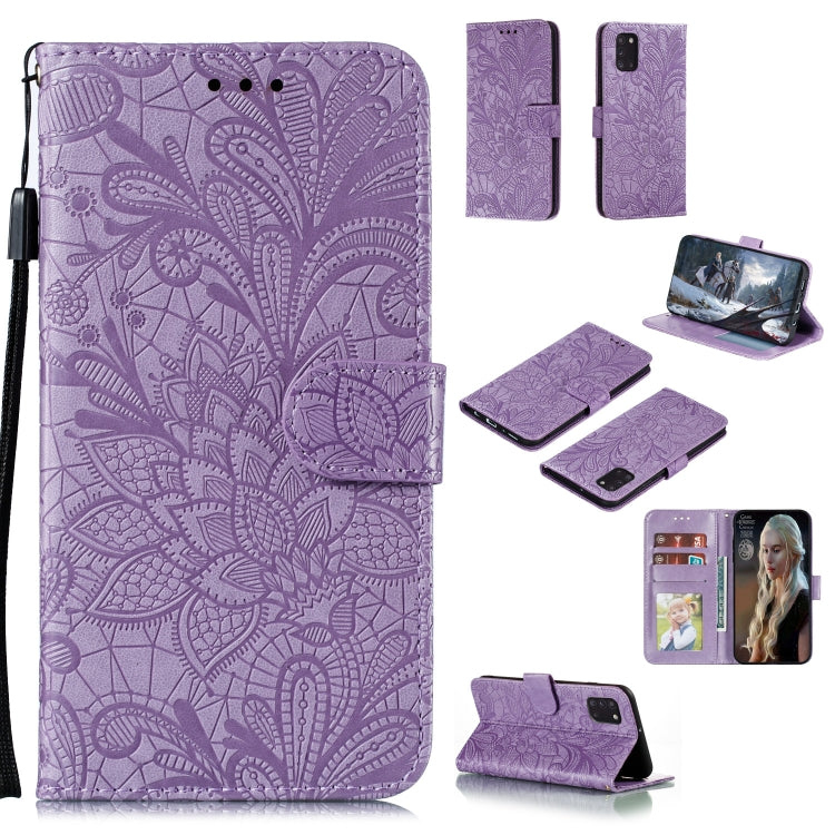 Lace Flower Embossing Pattern Horizontal Flip Leather Case , with Holder & Card Slots & Wallet & Photo Frame & Lanyard, For Huawei P Smart 2020, For Huawei Y5P / Honor 9S, For Huawei Y6P, For Huawei Y7P / P40 Lite, For Huawei Honor X10                 ...