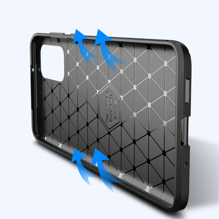 For Sumsung Galaxy Note 20 Pro Carbon Fiber Texture Shockproof TPU Case, For Galaxy Note20 Ultra