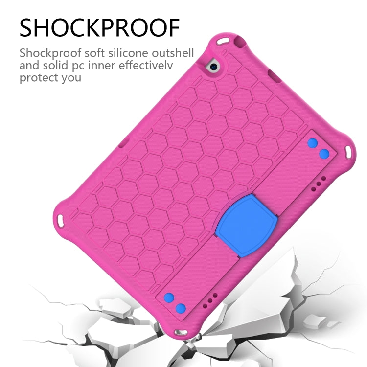 Honeycomb Design EVA + PC Material Four Corner Anti Falling Flat Protective Shell With Strap, For Huawei MediaPad T5 10.1, For Huawei Media M5 Lite 8.4/M6 8.4