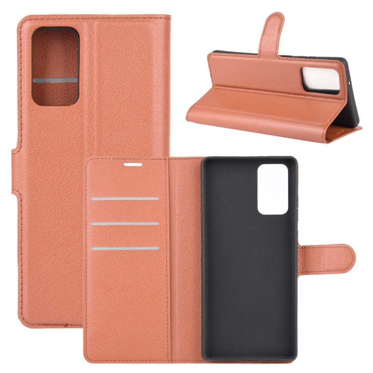 For Samsung Galaxy Note20 Litchi Texture Horizontal Flip Protective Case with Holder & Card Slots & Wallet, For Galaxy Note20