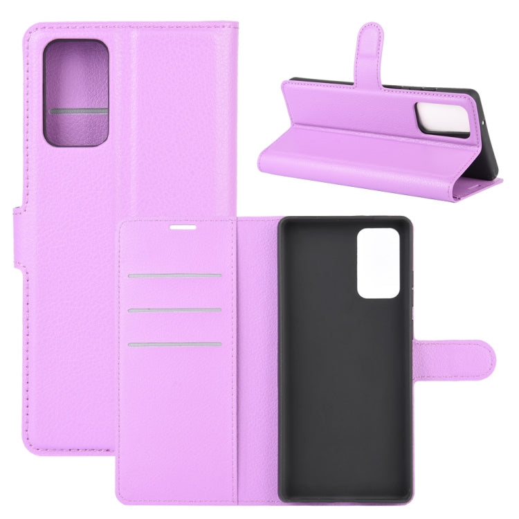 For Samsung Galaxy Note20 Litchi Texture Horizontal Flip Protective Case with Holder & Card Slots & Wallet, For Galaxy Note20