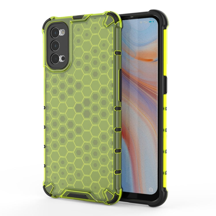 For OPPO Reno4 Shockproof Honeycomb PC + TPU Case, For OPPO Reno 4 Pro, For OPPO Reno 4, For OPPO Reno4