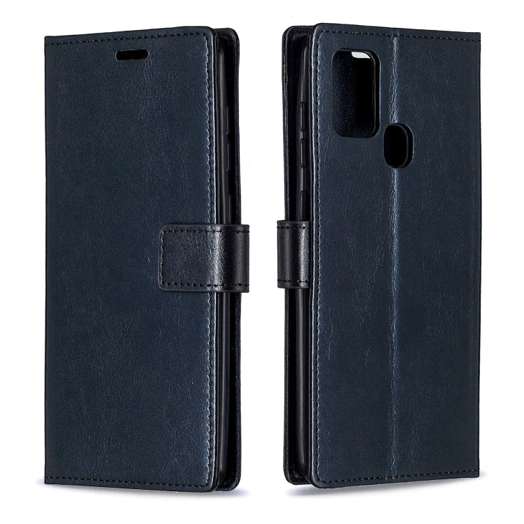 For Samsung Galaxy A21s Crazy Horse Texture Horizontal Flip Leather Case with Holder & Card Slots & Wallet & Photo Frame, For Galaxy A21s