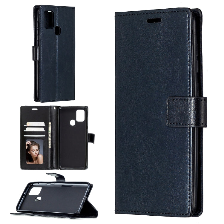 For Samsung Galaxy A21s Crazy Horse Texture Horizontal Flip Leather Case with Holder & Card Slots & Wallet & Photo Frame, For Galaxy A21s