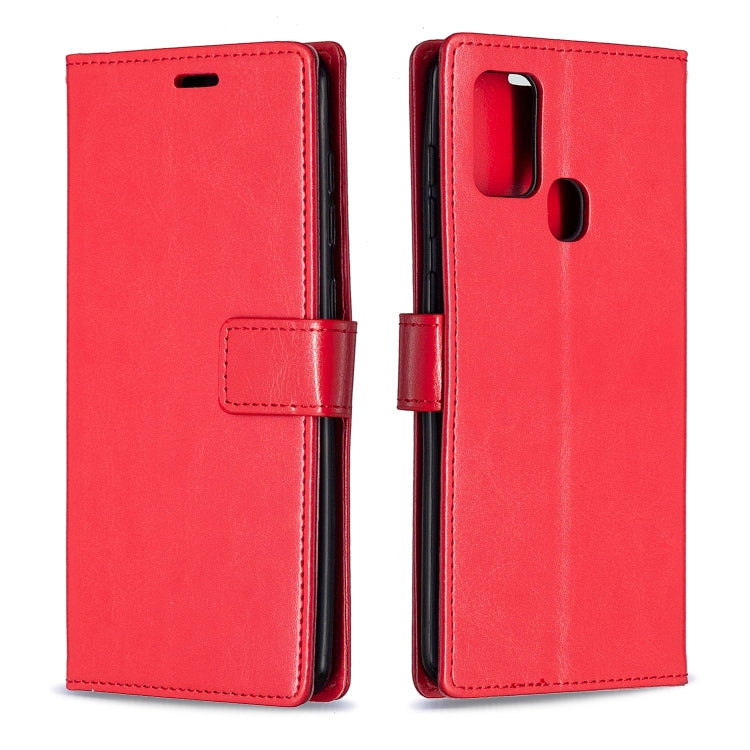 For Samsung Galaxy A21s Crazy Horse Texture Horizontal Flip Leather Case with Holder & Card Slots & Wallet & Photo Frame, For Galaxy A21s