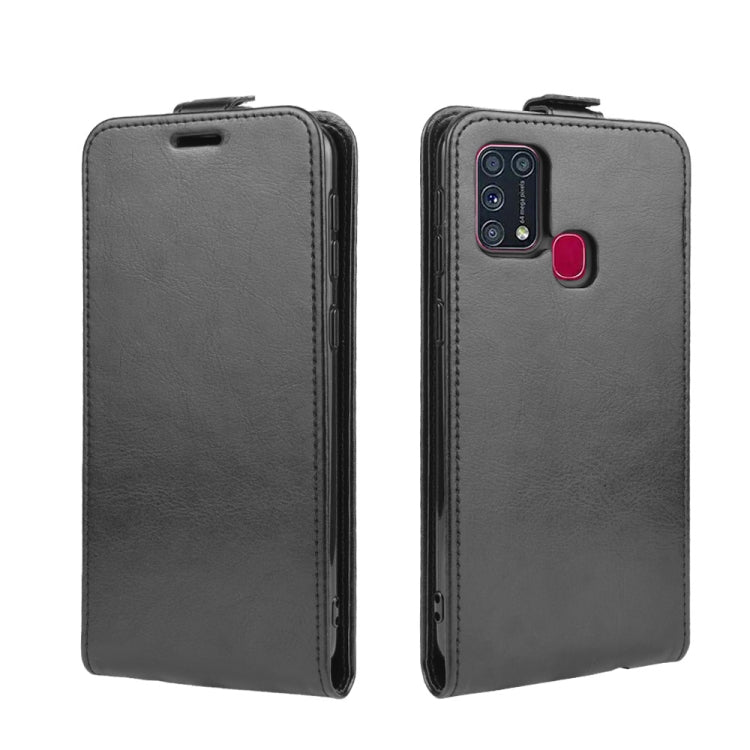 For Samsung Galaxy M31 R64 Texture Single Vertical Flip Leather Protective Case with Card Slots & Photo Frame, For Galaxy M31