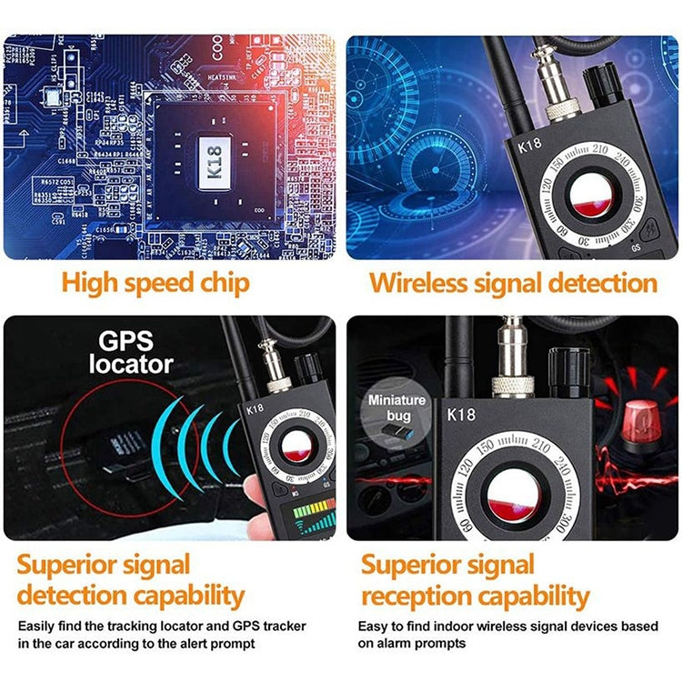 zs-k18 Camera Finder for GPS Tracking GSM Listening Device Finder, US Plug