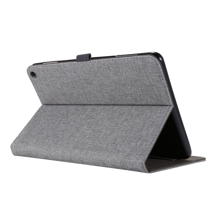 Horizontal Flip TPU + Fabric PU Leather Protective Case with Card Slots & Holder, For Amazon Fire HD 8 (2020)