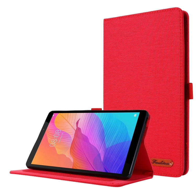 Horizontal Flip TPU + Fabric PU Leather Protective Case with Card, For Huawei MatePad T8