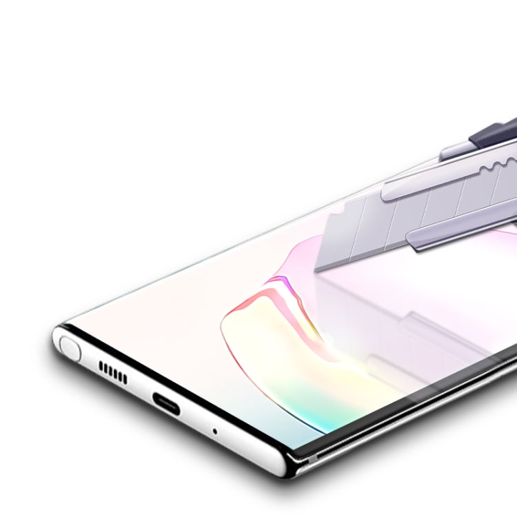 For Samsung Galaxy Note20 5G mocolo 0.33mm 9H 3D Curved Full Screen Tempered Glass Film, Fingerprint Unlock Support