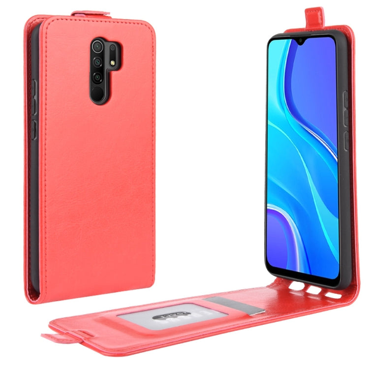 For Xiaomi Redmi 9 R64 Texture Single Vertical Flip Leather Protective Case with Card Slots & Photo Frame, For Xiaomi Redmi 9