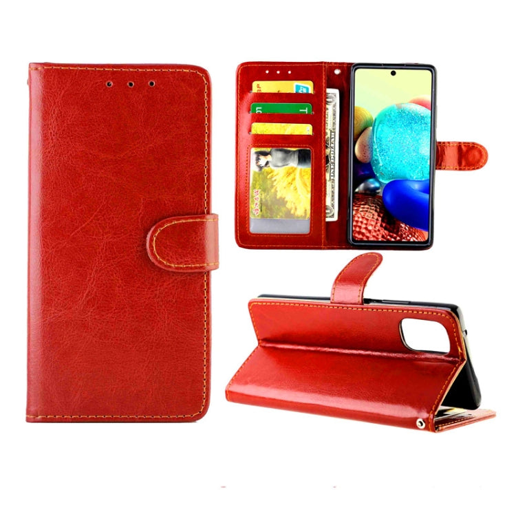 Crazy Horse Texture Leather Horizontal Flip Protective Case with Holder & Card Slots & Wallet & Photo Frame, For Xiaomi Redmi Note 9 Pro/Note 9S, For Xiaomi Redmi Note 9 Pro, For Samsung Galaxy A51 5G, For Xiaomi Redmi K30 Pro, For Samsung Galaxy A71 5...