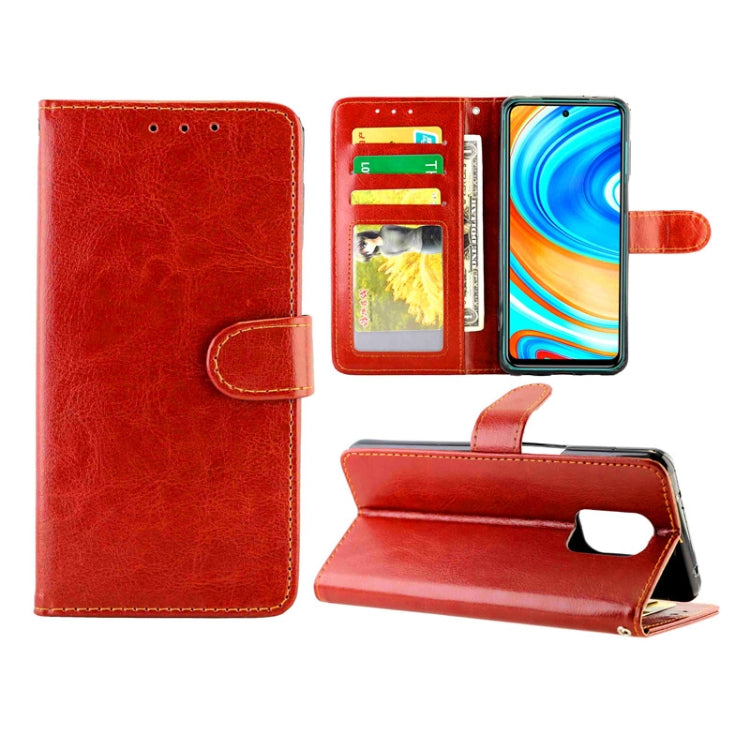 Crazy Horse Texture Leather Horizontal Flip Protective Case with Holder & Card Slots & Wallet & Photo Frame, For Xiaomi Redmi Note 9 Pro/Note 9S, For Xiaomi Redmi Note 9 Pro, For Samsung Galaxy A51 5G, For Xiaomi Redmi K30 Pro, For Samsung Galaxy A71 5...