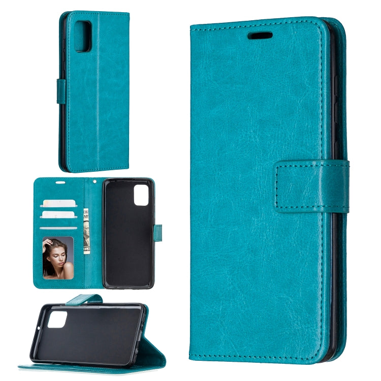 For Samsung Galaxy A31 Crazy Horse Texture Horizontal Flip Leather Case with Holder & Card Slots & Wallet & Photo Frame, For Galaxy A31