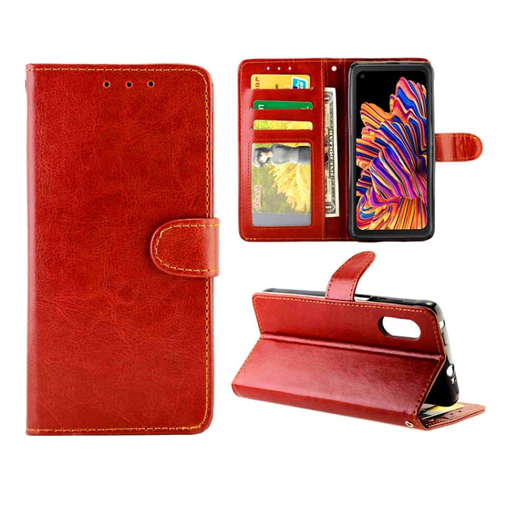 Crazy Horse Texture Leather Horizontal Flip Protective Case with Holder & Card Slots & Wallet & Photo Frame, For OPPO A92s, For Xiaomi Mi Note 10 Lite, For OPPO A52, For Samsung Galaxy Xcover Pro, For Huawei Nova 7 Pro