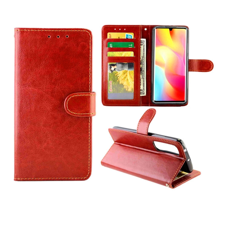 Crazy Horse Texture Leather Horizontal Flip Protective Case with Holder & Card Slots & Wallet & Photo Frame, For OPPO A92s, For Xiaomi Mi Note 10 Lite, For OPPO A52, For Samsung Galaxy Xcover Pro, For Huawei Nova 7 Pro