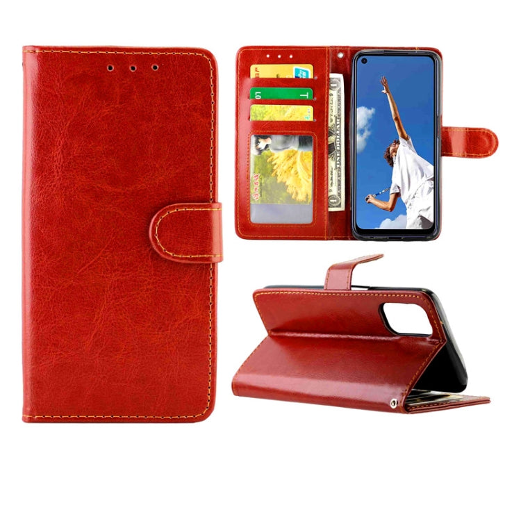 Crazy Horse Texture Leather Horizontal Flip Protective Case with Holder & Card Slots & Wallet & Photo Frame, For OPPO A92s, For Xiaomi Mi Note 10 Lite, For OPPO A52, For Samsung Galaxy Xcover Pro, For Huawei Nova 7 Pro