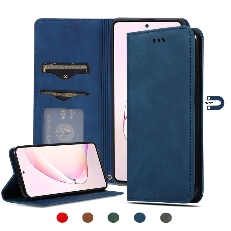 Retro Skin Feel Business Magnetic Horizontal Flip Leather Case, For Samsung Galaxy A01 (EU), For Samsung Galaxy A11 (US), For Samsung Galaxy A21  (EU), For Samsung Galaxy A31, For Samsung Galaxy A41 (EU), For Samsung Galaxy A51 5G                      ...