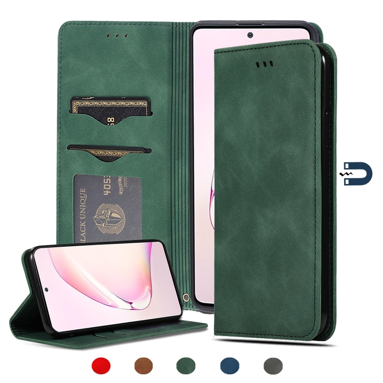 Retro Skin Feel Business Magnetic Horizontal Flip Leather Case, For Samsung Galaxy A01 (EU), For Samsung Galaxy A11 (US), For Samsung Galaxy A21  (EU), For Samsung Galaxy A31, For Samsung Galaxy A41 (EU), For Samsung Galaxy A51 5G                      ...