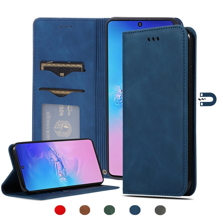 Retro Skin Feel Business Magnetic Horizontal Flip Leather Case, For Samsung Galaxy A01 (EU), For Samsung Galaxy A11 (US), For Samsung Galaxy A21  (EU), For Samsung Galaxy A31, For Samsung Galaxy A41 (EU), For Samsung Galaxy A51 5G                      ...
