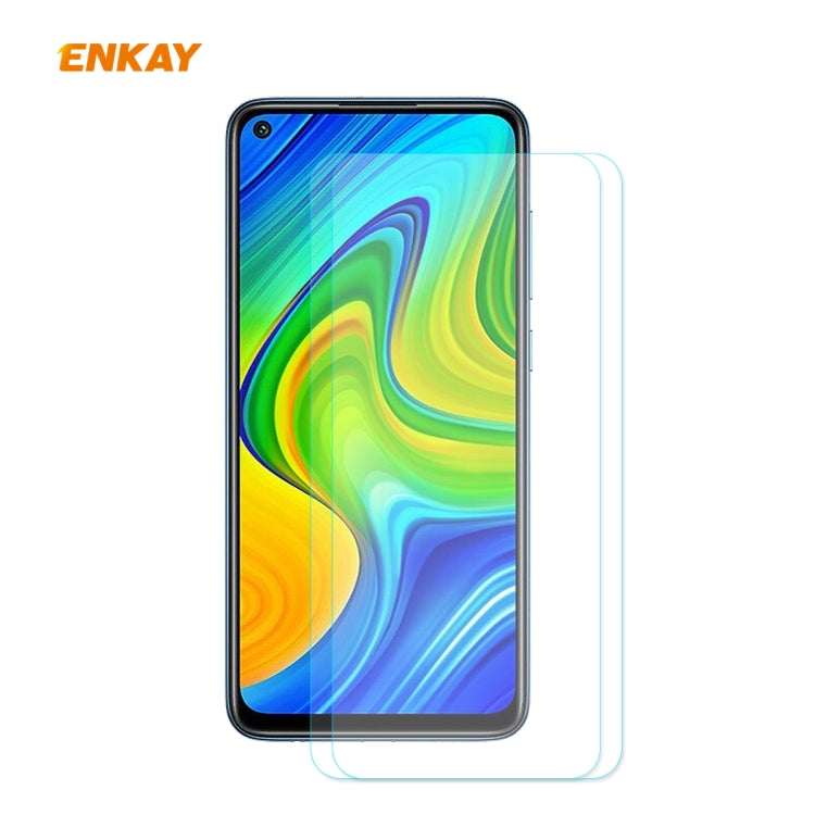 2 PCS ENKAY Hat-Prince 0.26mm 9H 2.5D Curved Edge Tempered Glass Film, For Xiaomi Mi 10 Lite /Redmi 10X 5G, For Redmi 10X 4G / Redmi Note 9, For Redmi Note 9S / Note 9 Pro, For Huawei P40, For Huawei P40 Lite, For Huawei Y5p, For Huawei Y6p            ...