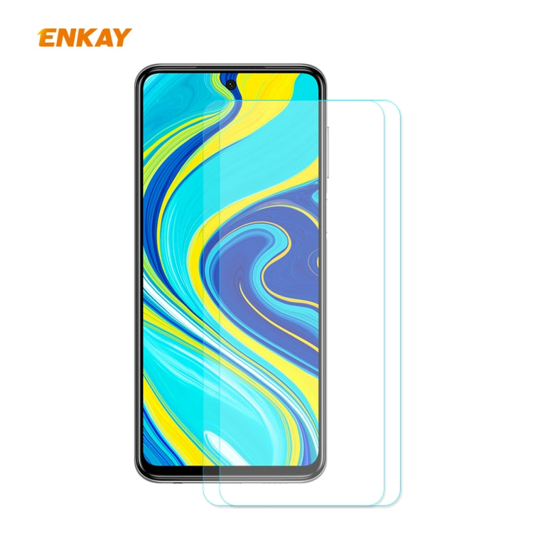 2 PCS ENKAY Hat-Prince 0.26mm 9H 2.5D Curved Edge Tempered Glass Film, For Xiaomi Mi 10 Lite /Redmi 10X 5G, For Redmi 10X 4G / Redmi Note 9, For Redmi Note 9S / Note 9 Pro, For Huawei P40, For Huawei P40 Lite, For Huawei Y5p, For Huawei Y6p            ...
