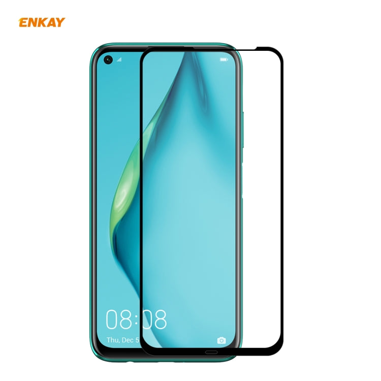 ENKAY Hat-Prince Full Glue 0.26mm 9H 2.5D Tempered Glass Full Coverage Film, For Huawei P40, For Huawei P40 Lite, For Huawei Y5p, For Huawei Y6p, For Huawei Honor X10 5G, For Huawei P40 Lite E, For Redmi 10X 4G / Redmi Note 9                           ...