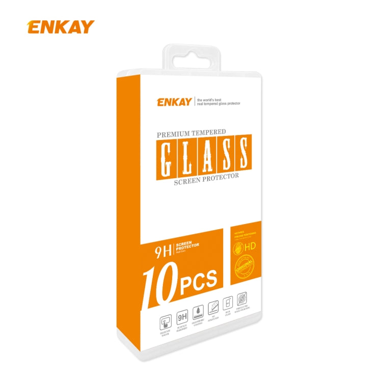 10 PCS ENKAY Hat-Prince Full Glue 0.26mm 9H 2.5D Tempered Glass Full Coverage Film, For Huawei P40, For Huawei P40 Lite, For Huawei Y5p, For Huawei Y6p, For Huawei Honor X10 5G, For Huawei P40 Lite E, For Redmi 10X 4G / Redmi Note 9(10pcs)             ...