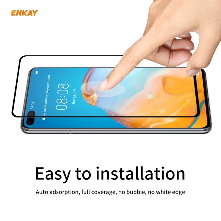 10 PCS ENKAY Hat-Prince Full Glue 0.26mm 9H 2.5D Tempered Glass Full Coverage Film, For Huawei P40, For Huawei P40 Lite, For Huawei Y5p, For Huawei Y6p, For Huawei Honor X10 5G, For Huawei P40 Lite E, For Redmi 10X 4G / Redmi Note 9(10pcs)             ...