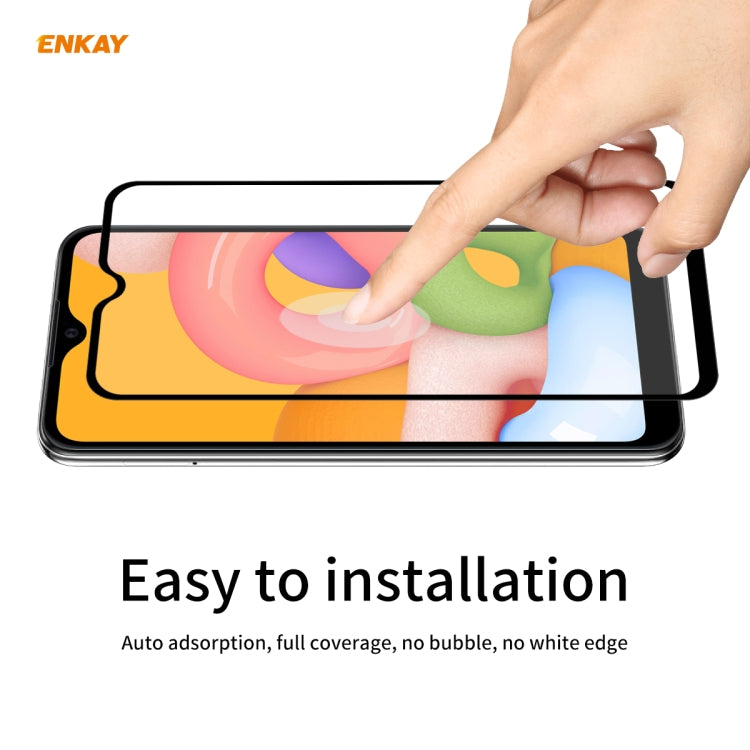 5 PCS ENKAY Hat-Prince Full Glue 0.26mm 9H 2.5D Tempered Glass Full Coverage Film, For Galaxy A01 5 PCS, For Samsung Galaxy A31, For Samsung Galaxy A41, For Samsung Galaxy M31 / M21, For Galaxy A11 / M11 5 PCS, For Galaxy A21s 5pcs