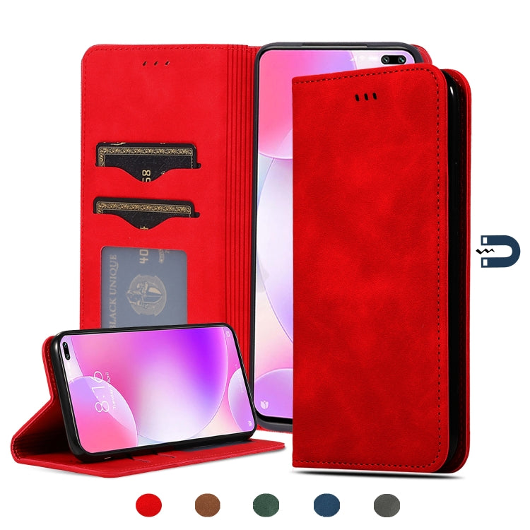 Retro Skin Feel Business Magnetic Horizontal Flip Leather Case, For Redmi K30 & Poco X2, For Redmi K30 Pro / Poco F2 Pro, For Redmi Note 9 / Redmi 10X 4G, For Redmi Note 9 Pro / Note 9S, For Xiaomi Poco M2 Pro, For Xiaomi Mi CC9 Pro / Note 10