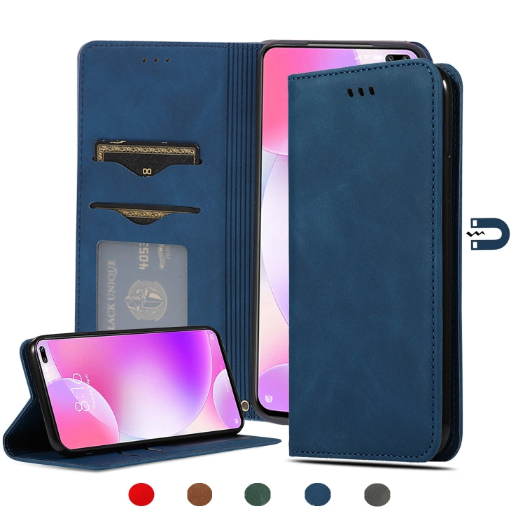 Retro Skin Feel Business Magnetic Horizontal Flip Leather Case, For Redmi K30 & Poco X2, For Redmi K30 Pro / Poco F2 Pro, For Redmi Note 9 / Redmi 10X 4G, For Redmi Note 9 Pro / Note 9S, For Xiaomi Poco M2 Pro, For Xiaomi Mi CC9 Pro / Note 10